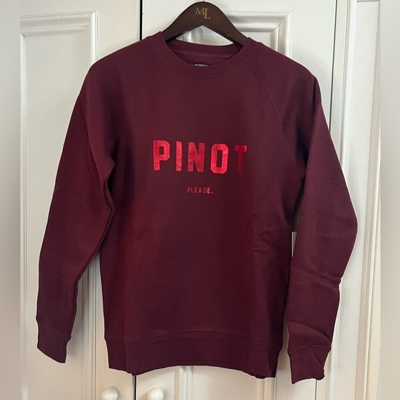 BRUNETTE The Label Pinot Please Core Crew Size Xsmall/Small - Picture 2 of 7